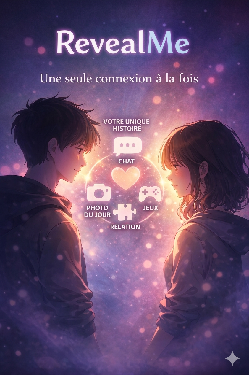 Écran principal RevealMe